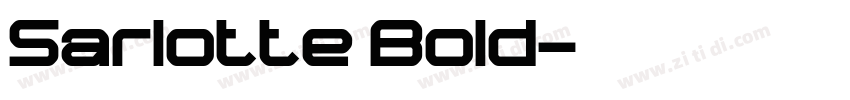 Sarlotte Bold字体转换